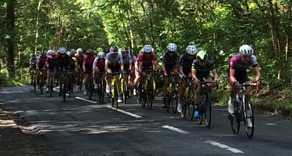 Main group of cyclists